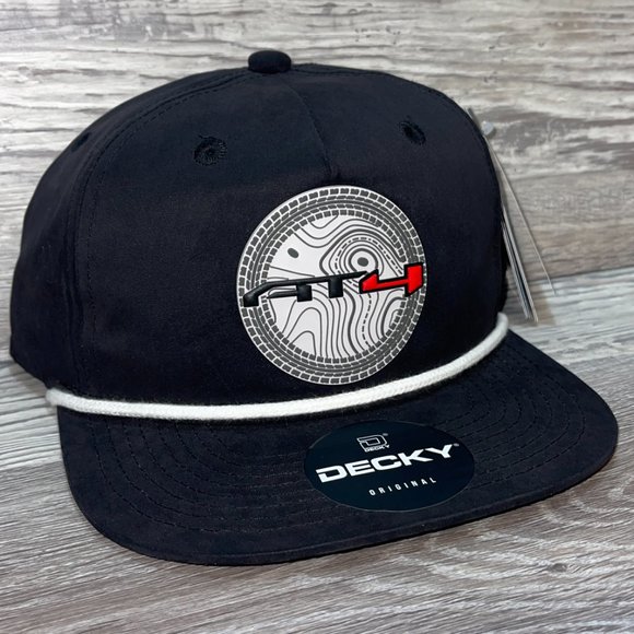 GMC AT4 Topo 3D Classic Rope Hat- Black/ White - Picture 2 of 4